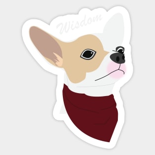 WISDOM DOG Sticker